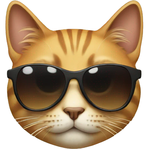 Cat with sunglasses emoji