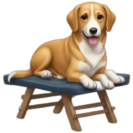 Chien sur une chaise emoji
