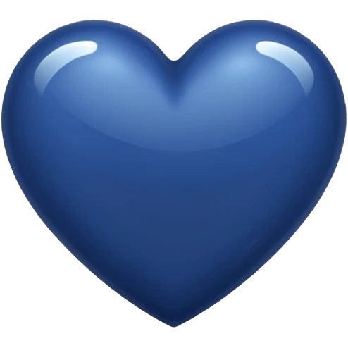 NAVY BLUE heart emoji emoji