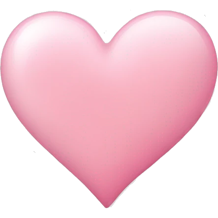 Cute light pink heart emoji