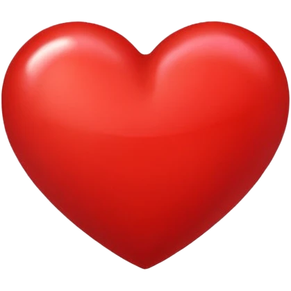 classic red heart emoji