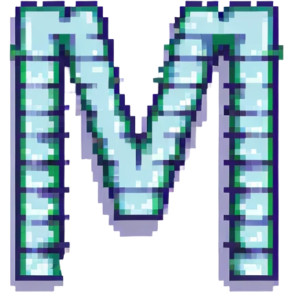 intertwining of two letters M and O emoji
