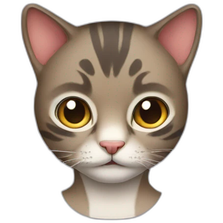 Half man half cat emoji