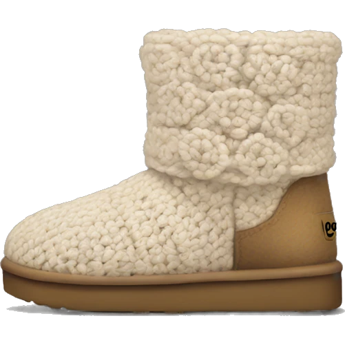 ugg crochet boots emoji