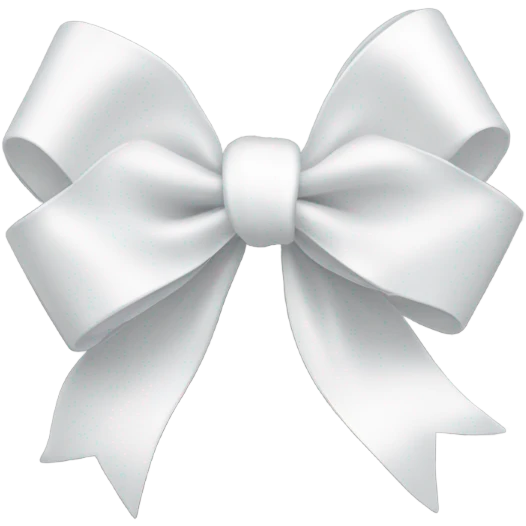 white bow emoji