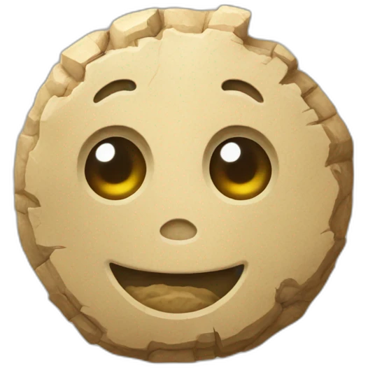 fossile dans la pierre emoji