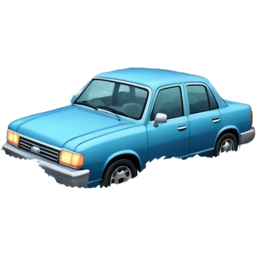 showing a flood disaster scene with strong water waves overflowing streets, partially submerged houses and cars, dark cloudy sky emoji