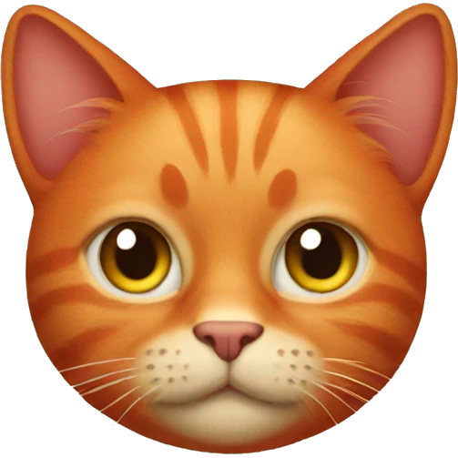 red cat emoji