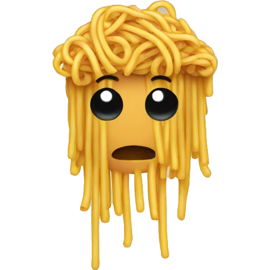 a wall with spaghetti on it emoji