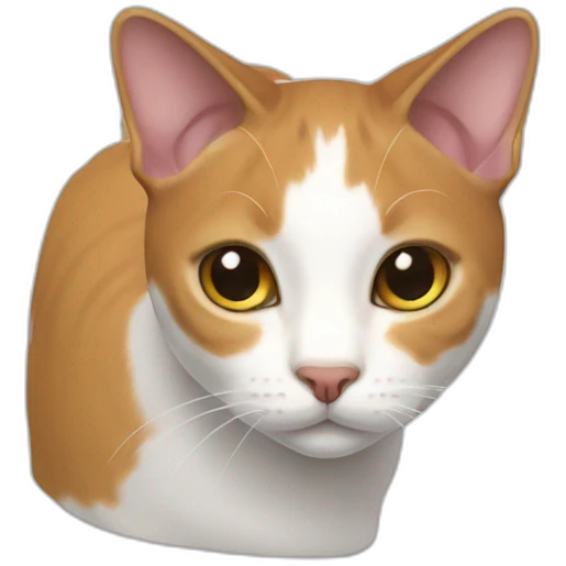 Japanese bobtail cat angled emoji