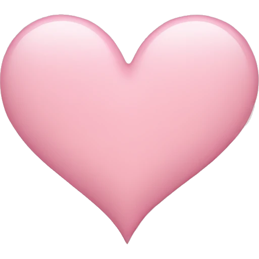 Light pink heart  emoji