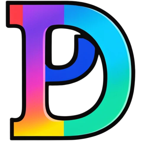 Colorful Gradient Alphabet Letter emoji