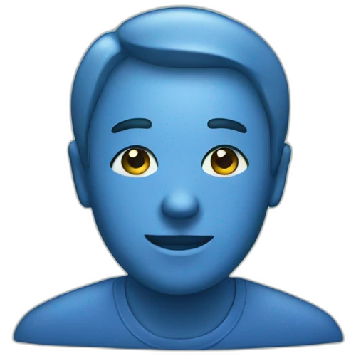 Blue money emoji