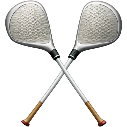 Hand drawn realistic logo of 2 crossed golf clubs  emoji