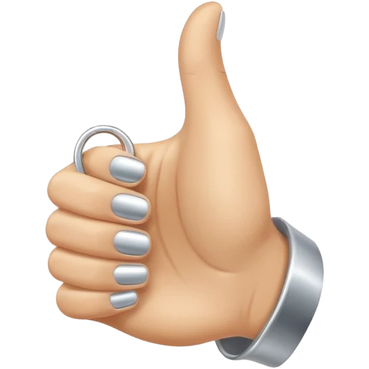 thumb up, ring on the ring finger emoji