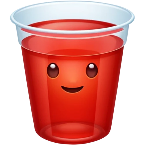  red jelly cup emoji