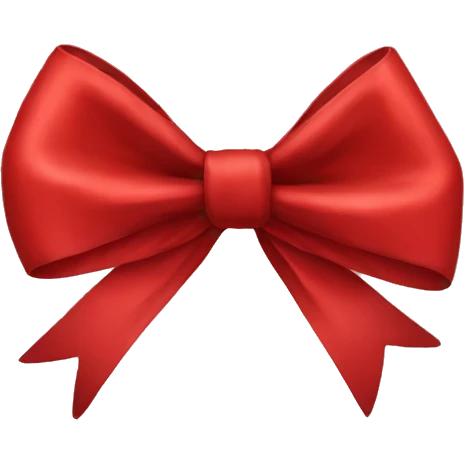 Red bow emoji