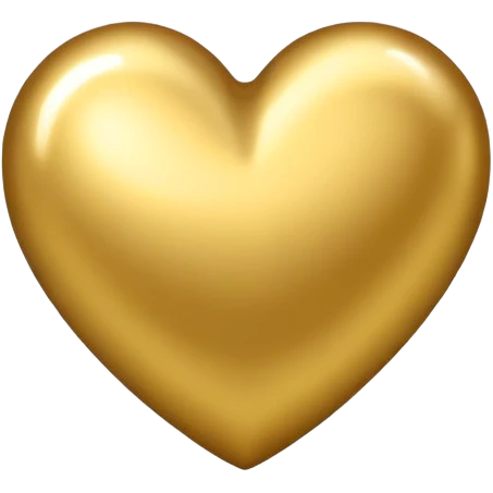 Golden heart emoji