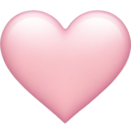 Light pink heart emoji