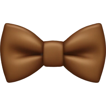 Brown bow tie emoji