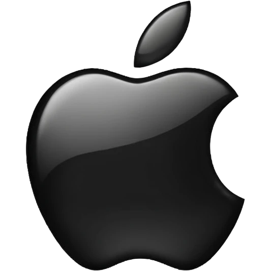 apple logo black colour emoji