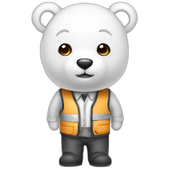cute architect milk bear emoji