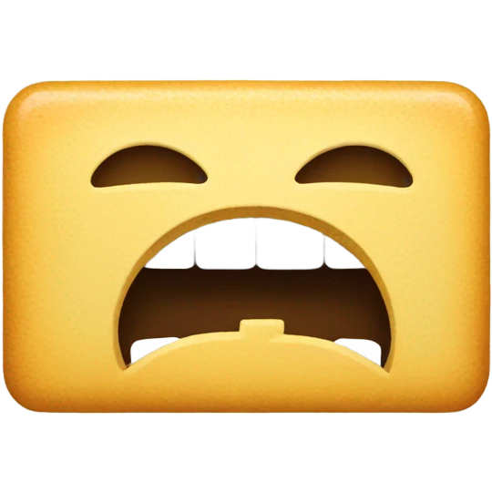 A rectangle eating a rectangle emoji