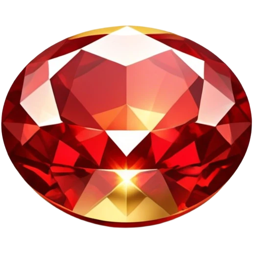 red and gold sparkly shimmering gems emoji