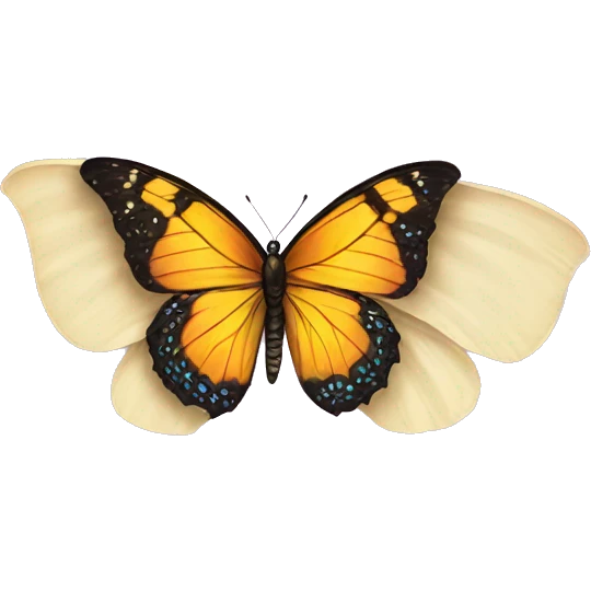 Butterfly on bra emoji