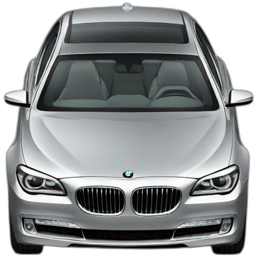 Silver BmW 7 emoji