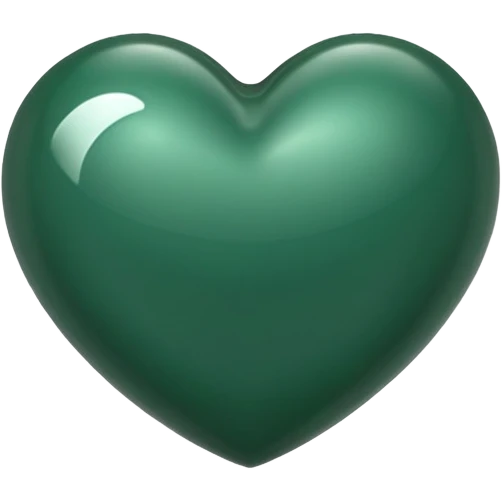 Dark green heart emoji