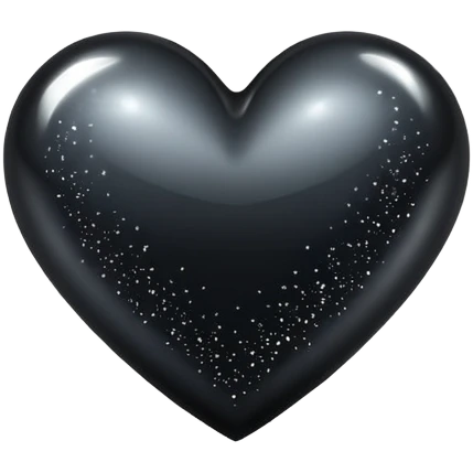 A sparkling black heart emoji