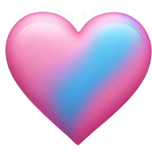 Blue Pink Heart emoji