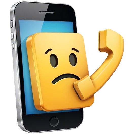 a mobile phone holding up a ‘do not disturb’ sign emoji
