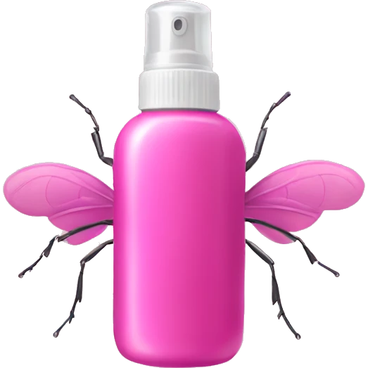 Pink bug spray  emoji