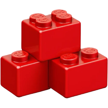 3 x lego blocks emoji