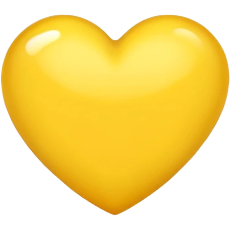 coração amarelo emoji