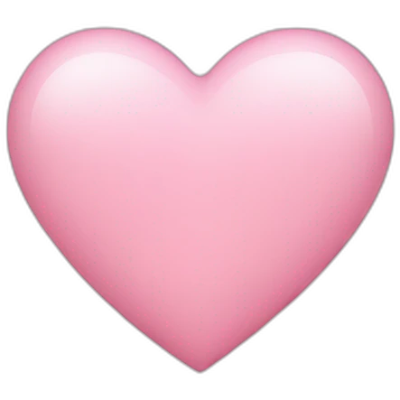 Light pink heart emoji