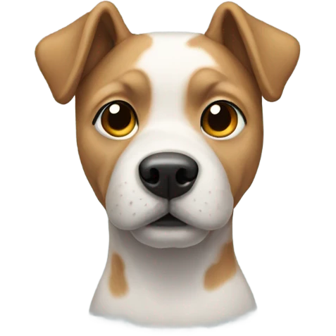 A dog wearing trăusers emoji