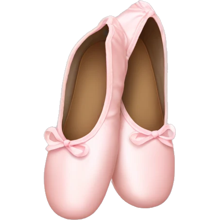 Pale pink ballet shoes emoji