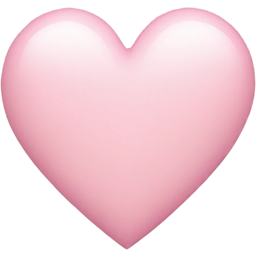 Light pink heart emoji