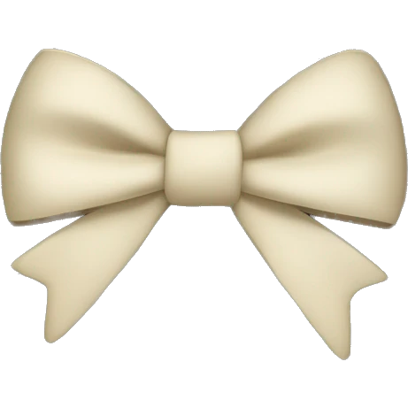 Heart with bow cream colored black lace  emoji