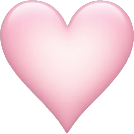 light pink heart emoji