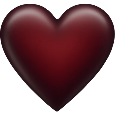 dark red heart emoji