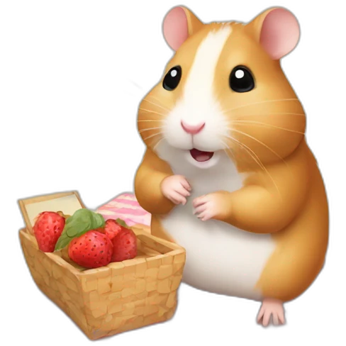 hamster go picnic emoji
