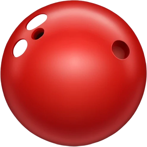 red bowling ball  emoji