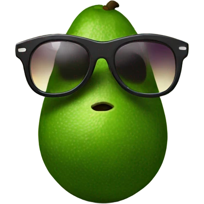 Avocado with sunglasses  emoji