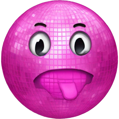 Pink discobal  emoji