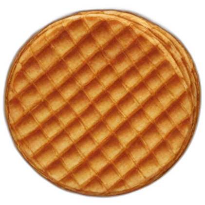 stroopwafel on tea emoji