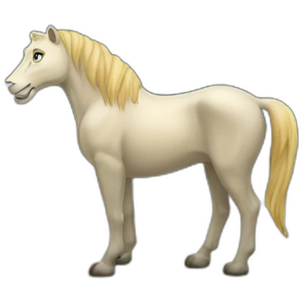 Cheval sur un lions emoji
